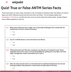 Quiz | True or False ANTM Facts