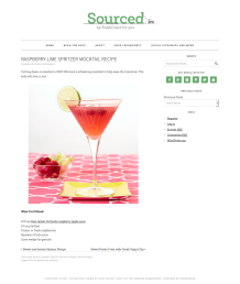 Raspberry-Lime Spritzer Mocktail Recipe